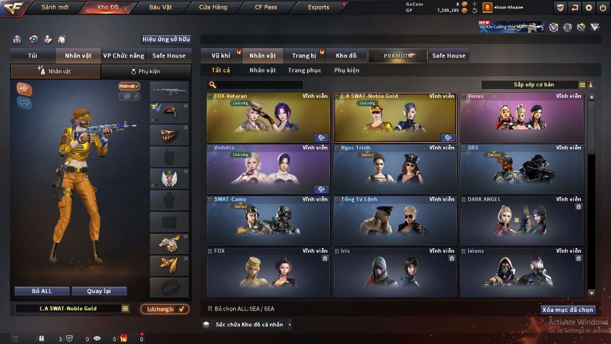 shop acc cf uy tin gia re